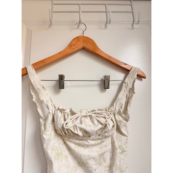 Frankies Biknis Fawn Ruffle One Piece Swimsuit XS Beach Summer Bella Hadid - Picture 5 of 7